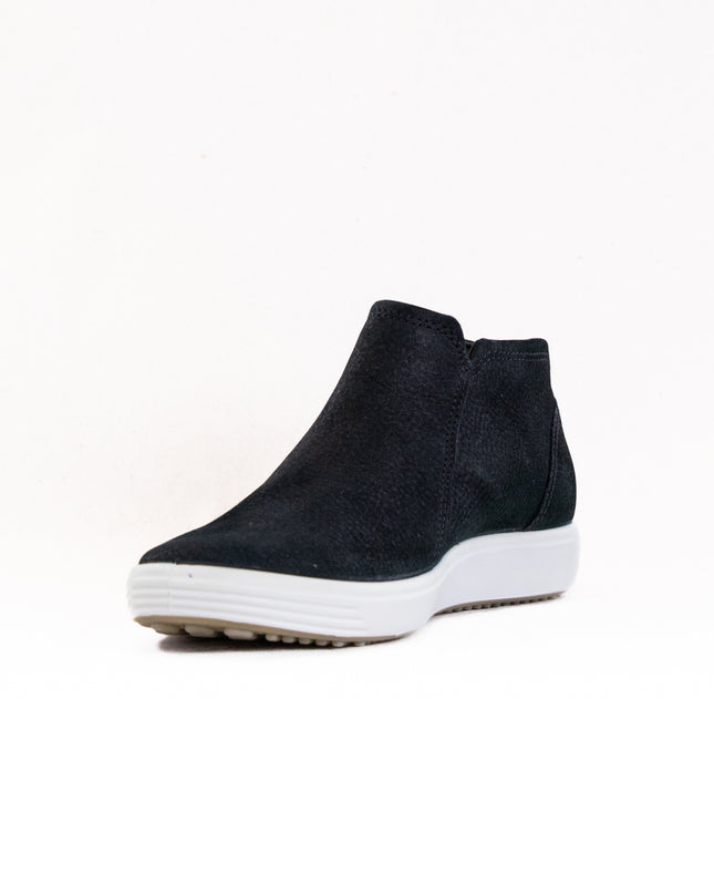 Ecco Soft 7 Side Zip Bootie (Women's) - Black