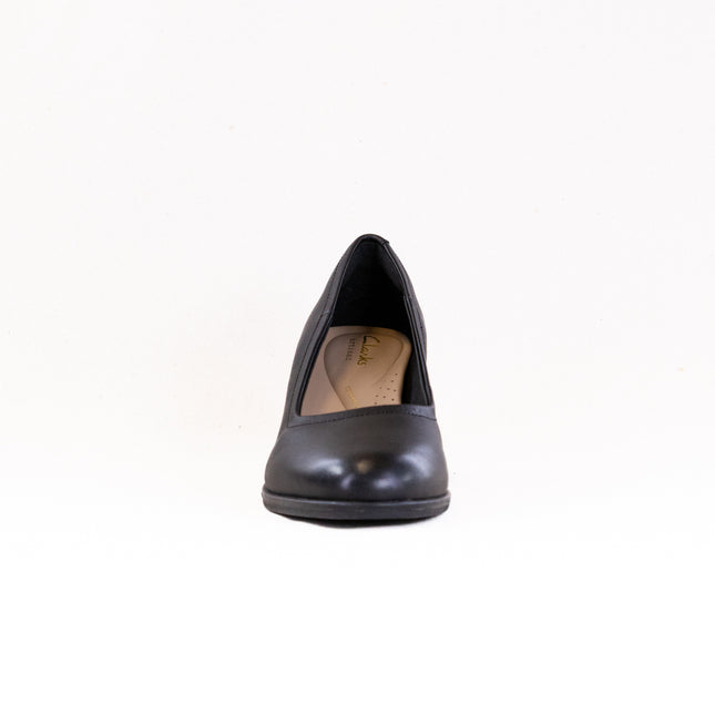 Clarks Freva55 Court (Women's) - Black Leather