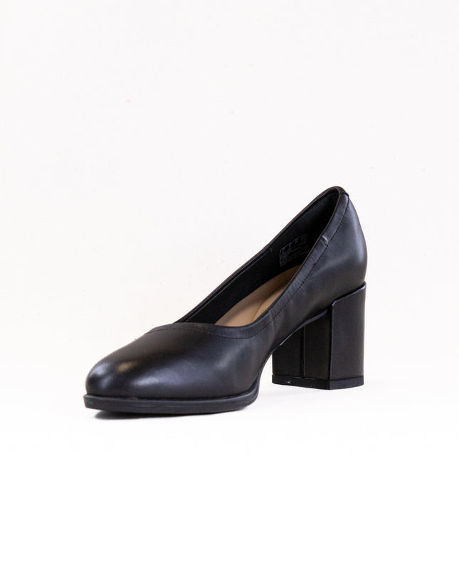 Clarks Freva55 Court (Women's) - Black Leather