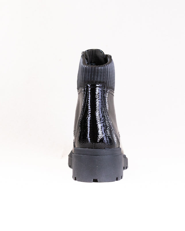 Clarks Calla Zip (Women's) - Black Crinkle Patent