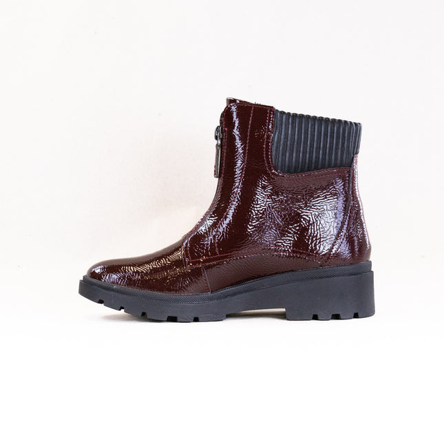 Clarks Calla Zip (Women's) - Burgundy Patent