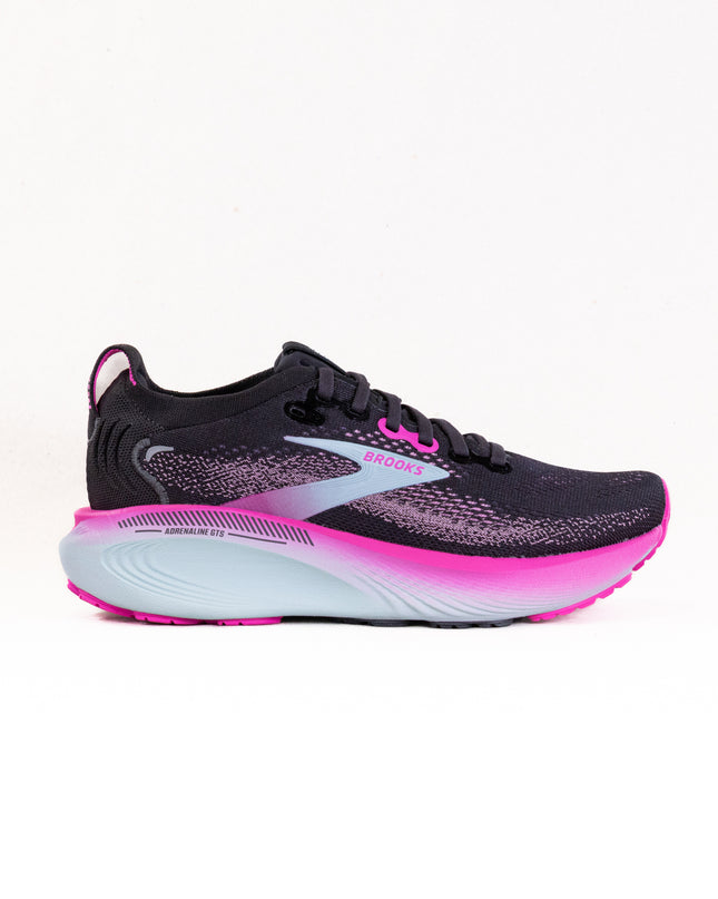 Brooks Adrenaline GTS 25 (Women’s) - Black/Cyber Pink/Iced Aqua