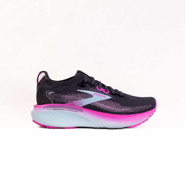 Brooks Adrenaline GTS 25 (Women’s) - Black/Cyber Pink/Iced Aqua
