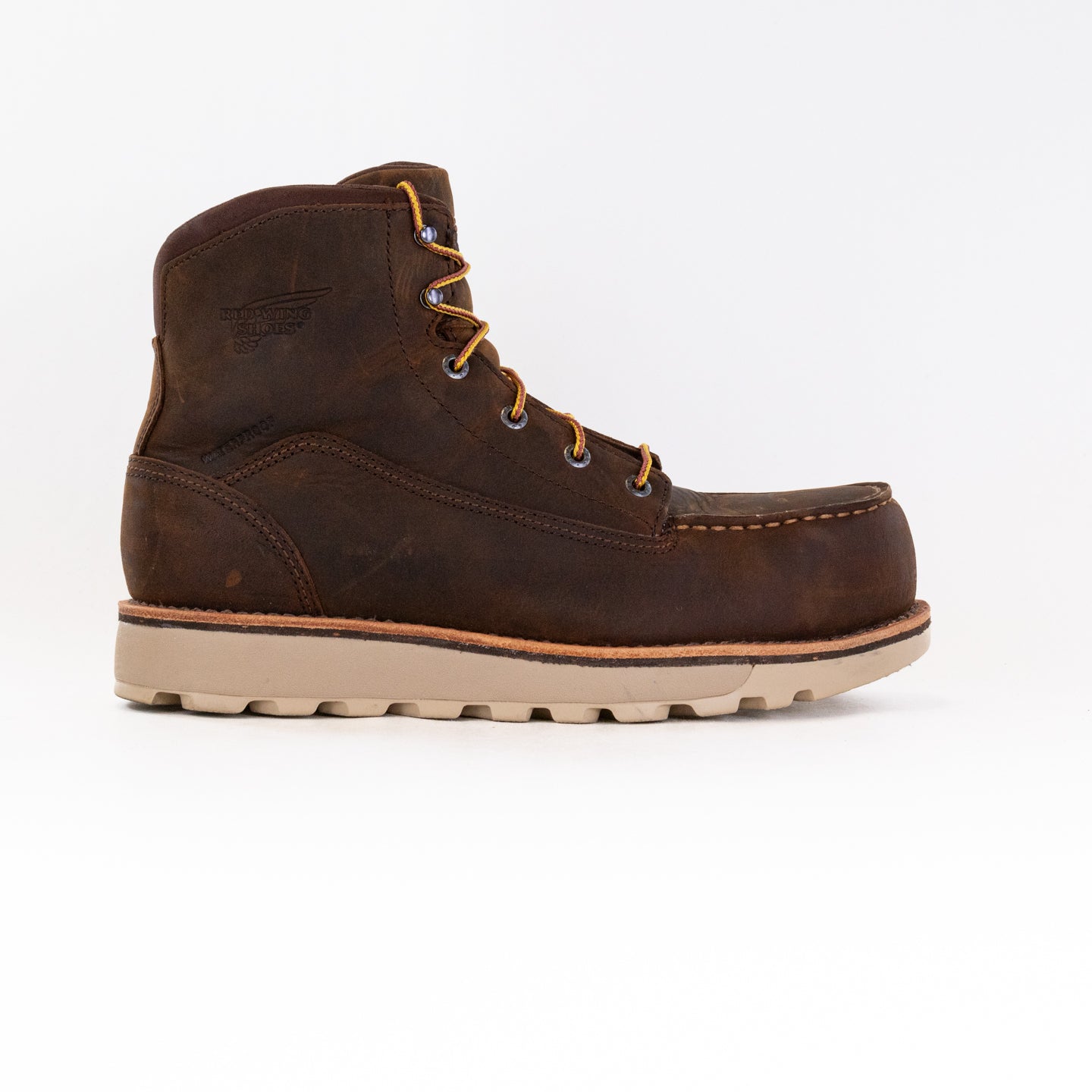 Red Wing 2440 Traction Tred Lite 6-inch Waterproof Safety Toe Boot (Men's) Brown