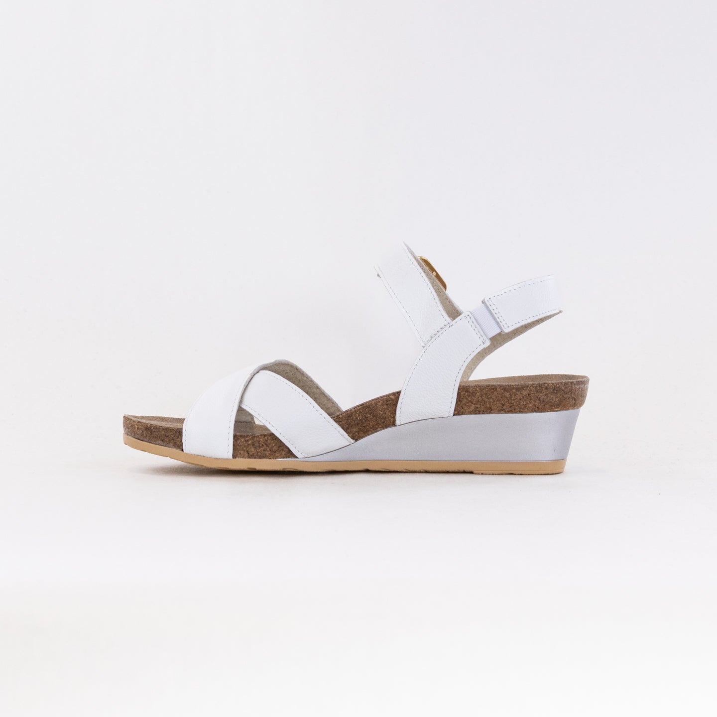 NAOT Women's Lisa Leather Sandals – Size 42 M, White, Comfort Footwear With EVA Sole