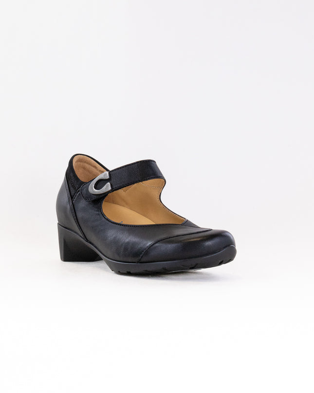 Wolky Chili Mary Jane (Women's) - Black Leather Nubuck Combi