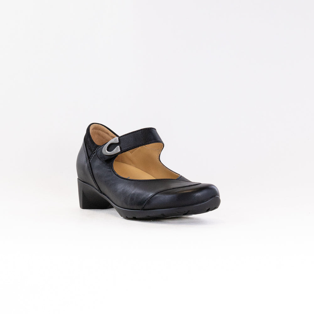 Wolky Chili Mary Jane (Women's) - Black Leather Nubuck Combi