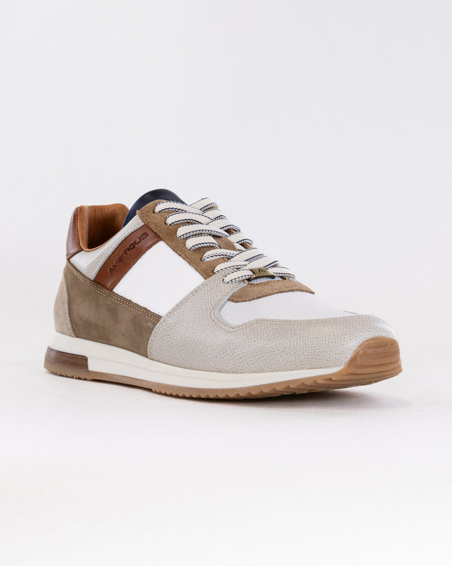 Ambitious Slow Line Sneaker (Men's) - Leather/Textile Grey/Camel