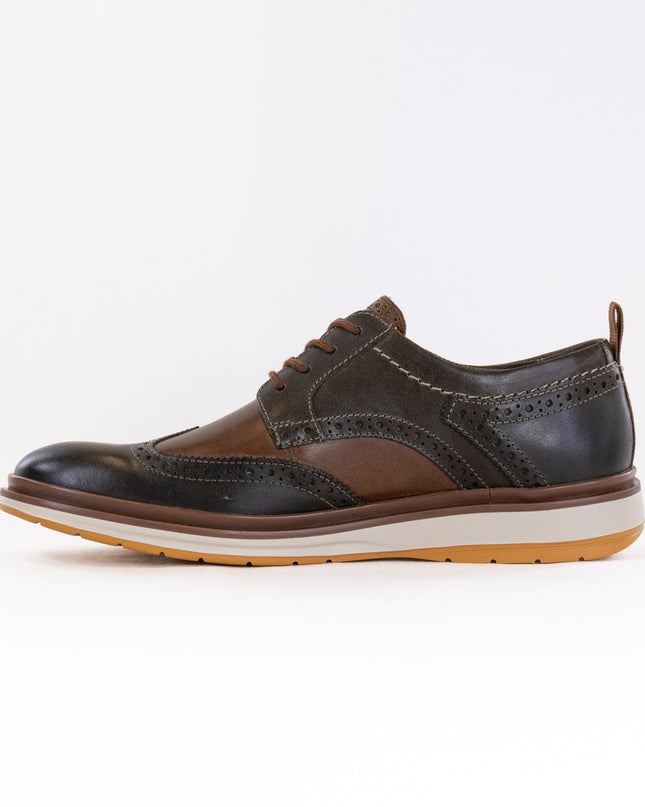Clarks Chantry Wing Oxford (Men's) - Dark Olive Combi