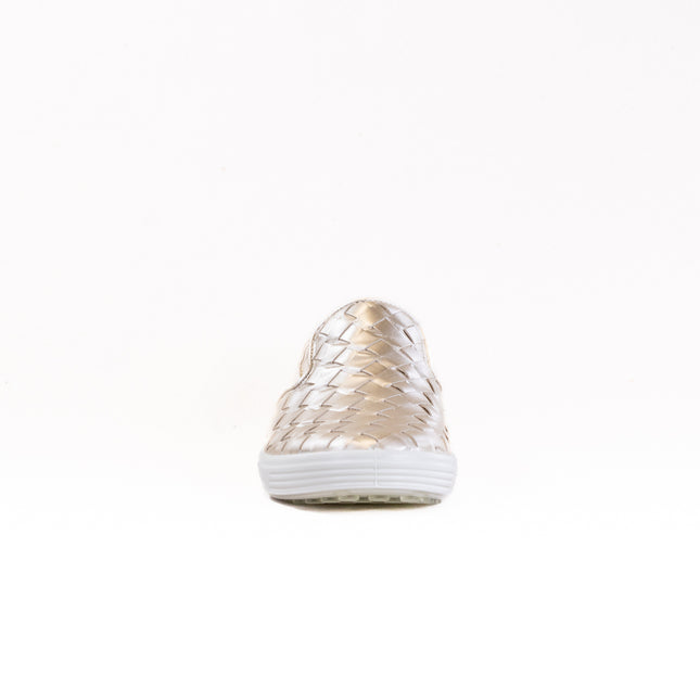 Ecco Soft 7 Woven Leather Slip-On (Women's) - Metallics