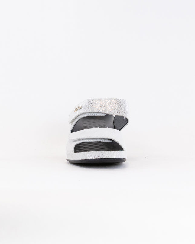Vital Joy Mule Sandal (Women's) - Silver Metallic Leather