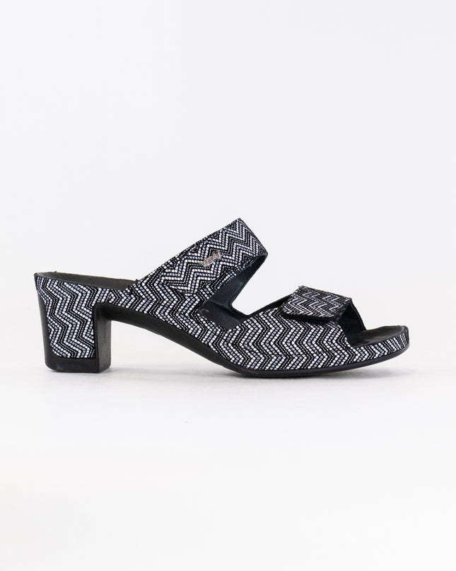 Vital Joy Mule Sandal (Women's) - Black Chevron Leather
