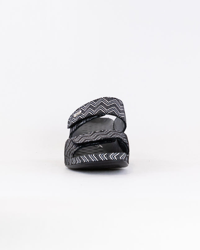 Vital Joy Mule Sandal (Women's) - Black Chevron Leather