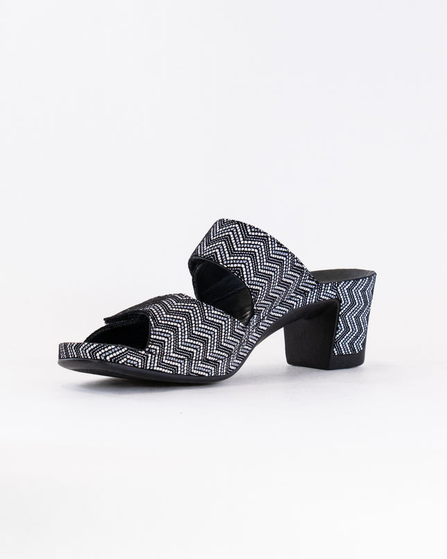 Vital Joy Mule Sandal (Women's) - Black Chevron Leather