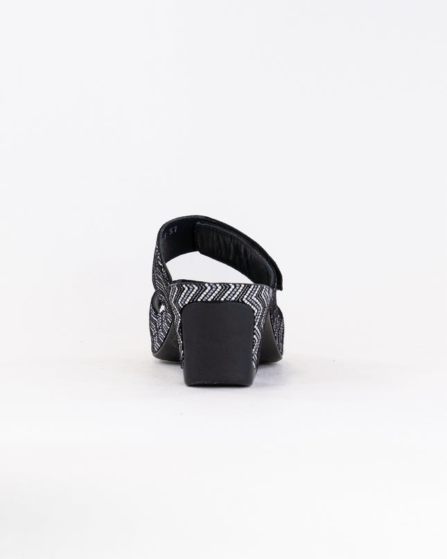 Vital Joy Mule Sandal (Women's) - Black Chevron Leather