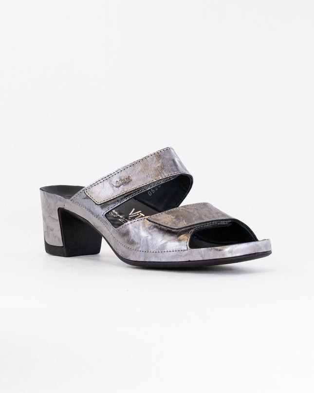 Vital Joy Mule Sandal (Women's) - Platinum Metallic Leather