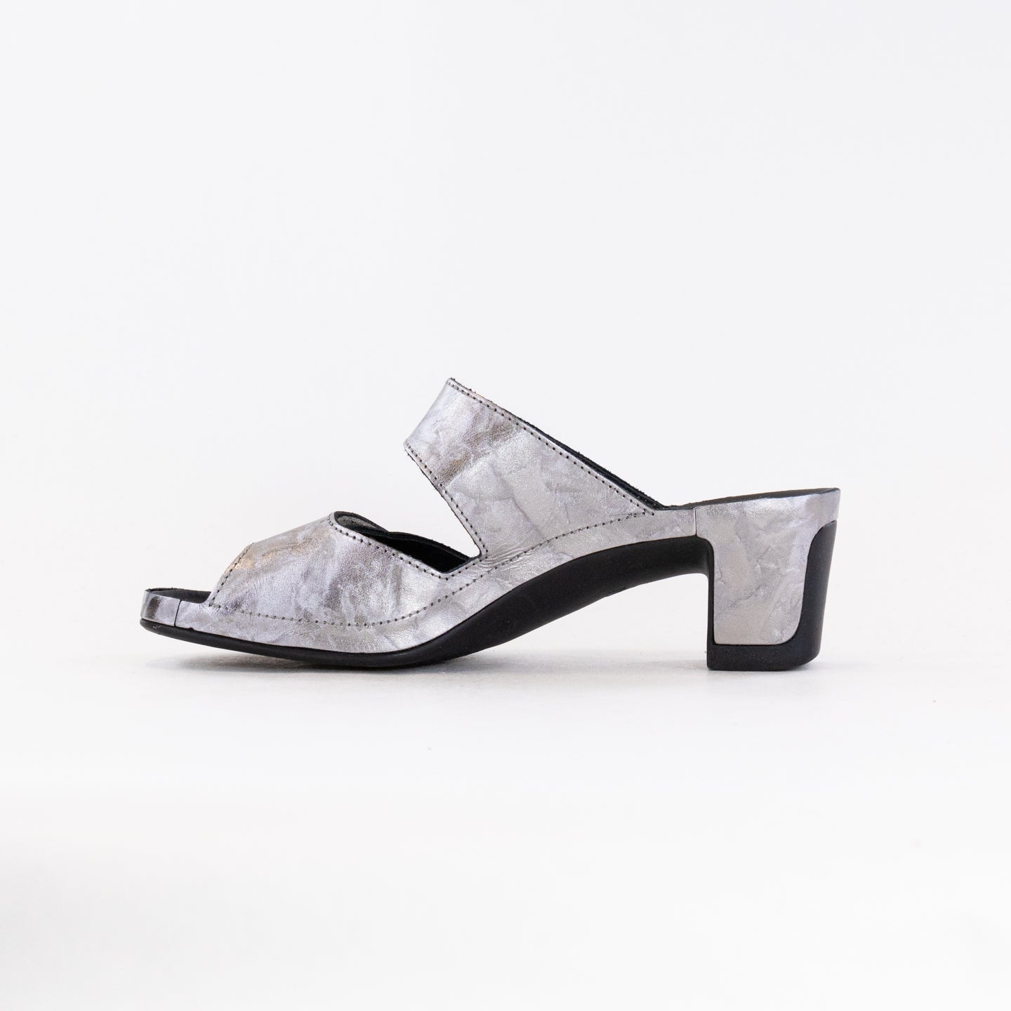 Vital Joy Mule Sandal (Women's) - Platinum Metallic Leather