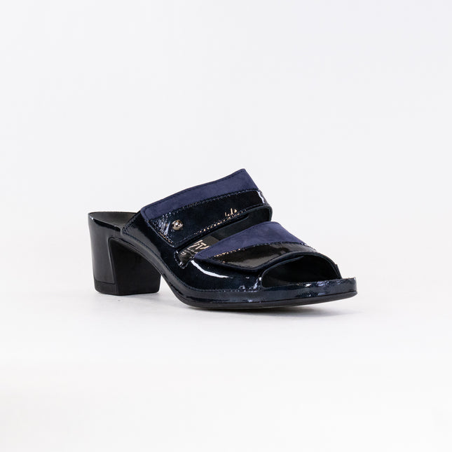 Vital Joy Mule Sandal (Women's) - Apache Blue Nubuck/Patent Leather