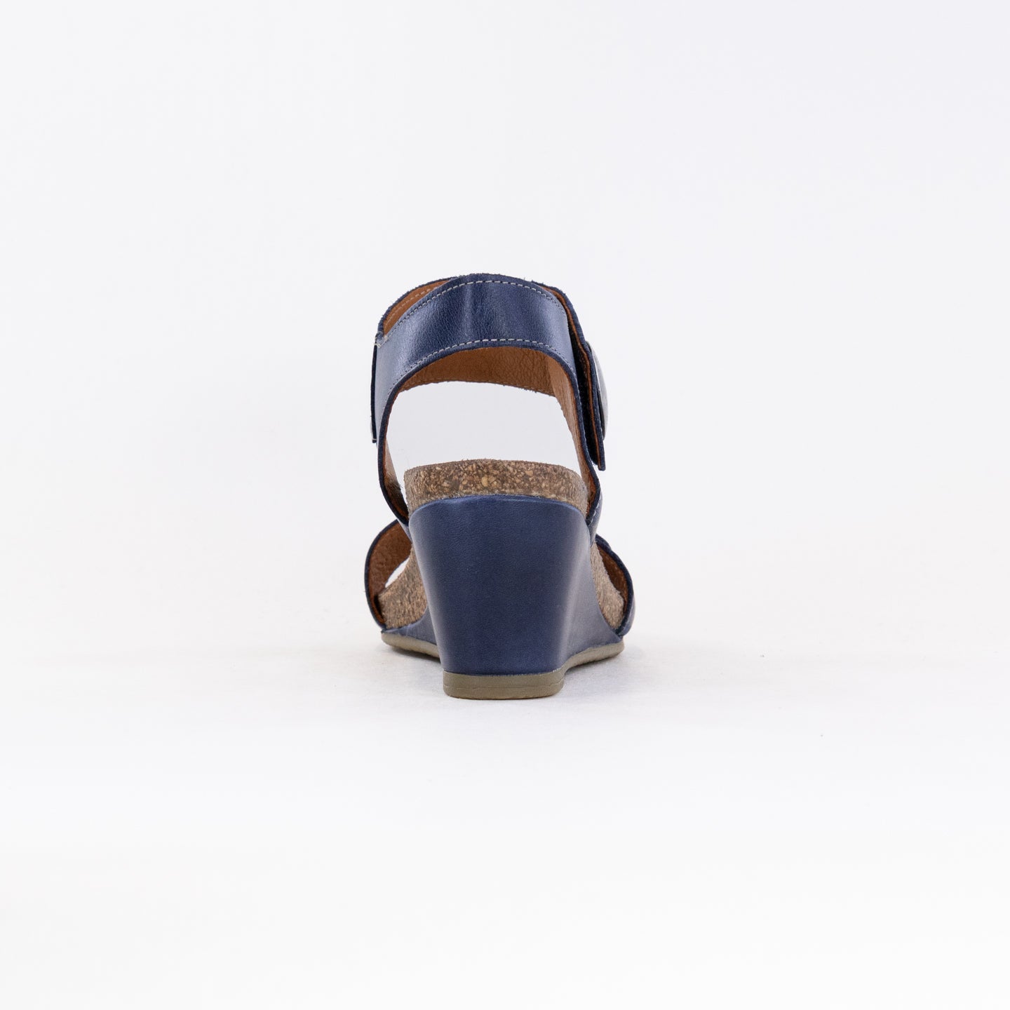 Taos Carousel 3 Wedge Sandal (Women's) - Dark Blue Leather
