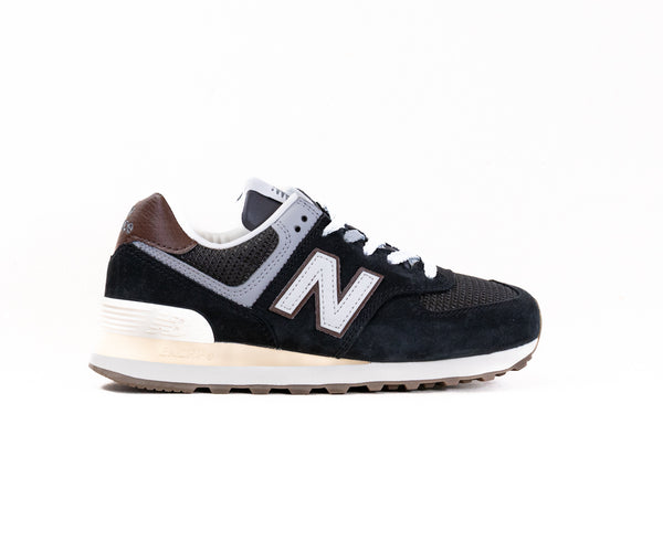 New Balance 574 (UNISEX) - Brown/Dark Silver Metallic  display picture 1