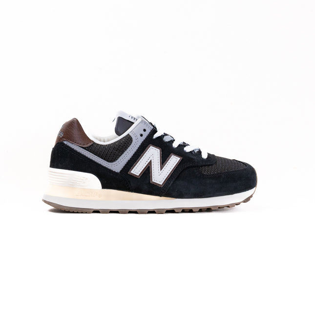New Balance 574 (UNISEX) - Brown/Dark Silver Metallic