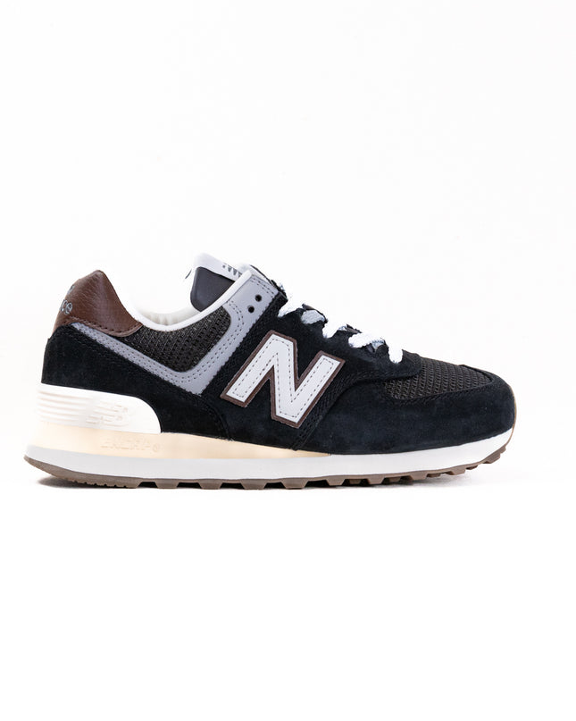 New Balance 574 (UNISEX) - Brown/Dark Silver Metallic