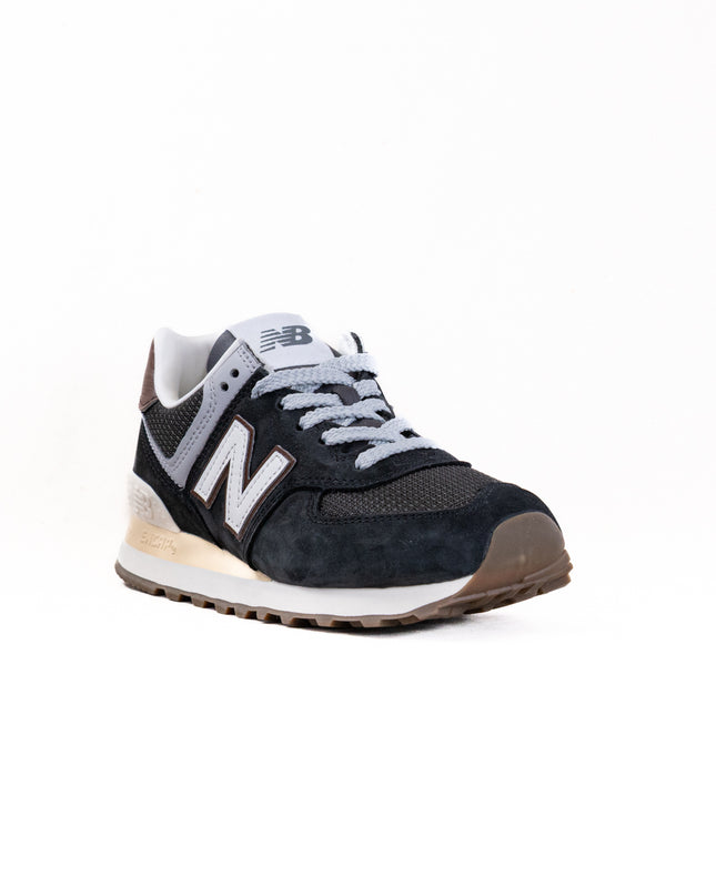 New Balance 574 (UNISEX) - Brown/Dark Silver Metallic