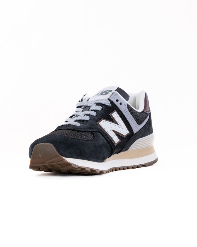 New Balance 574 (UNISEX) - Brown/Dark Silver Metallic