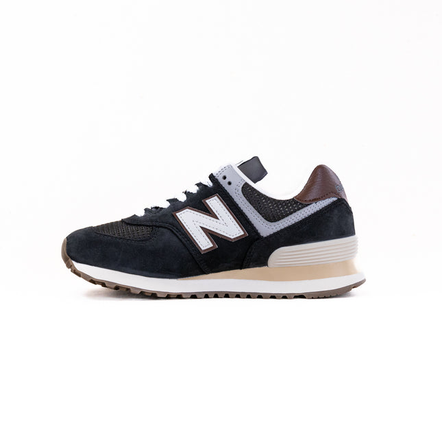New Balance 574 (UNISEX) - Brown/Dark Silver Metallic