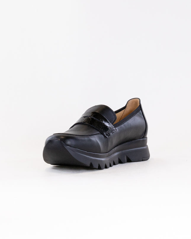 Wolky Snoafer F2F (Women's) - Black Stretch
