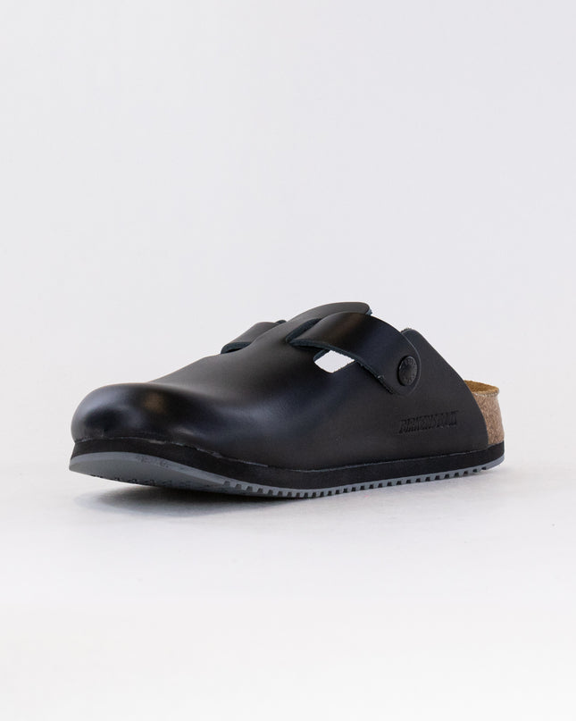 Birkenstock Boston Pro (Unisex) - Black Leather