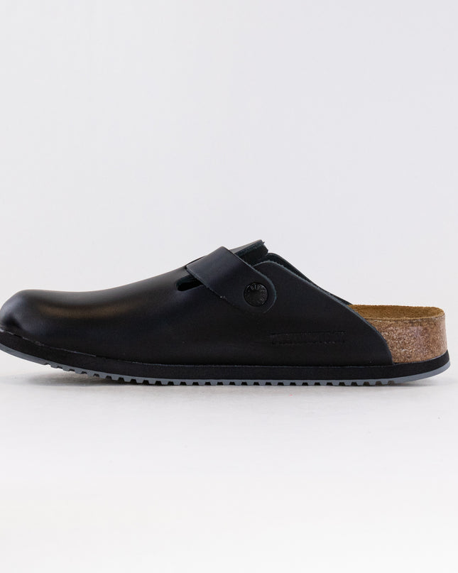 Birkenstock Boston Pro (Unisex) - Black Leather
