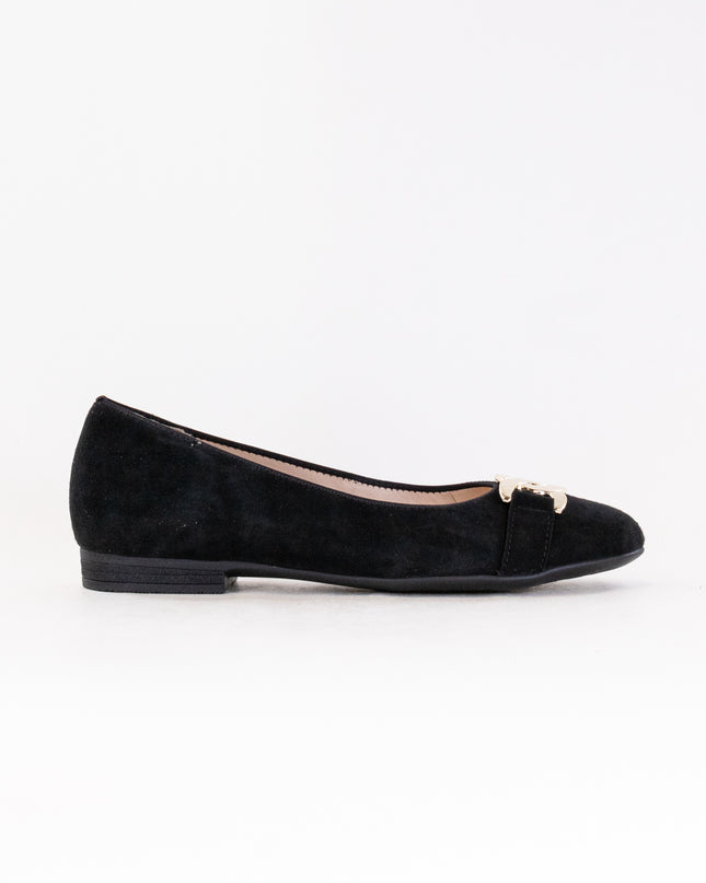 Ara Sky Flat (Women's) - Black Suede