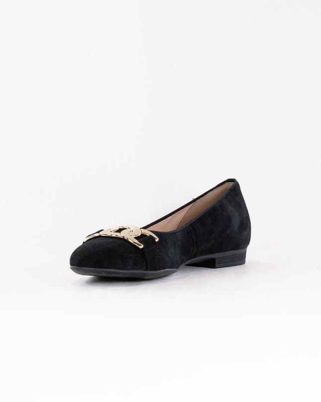 Ara Sky Flat (Women's) - Black Suede