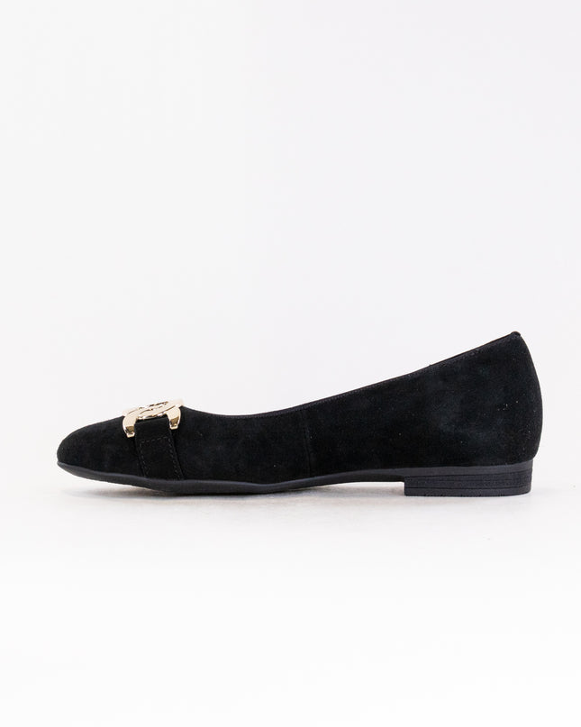 Ara Sky Flat (Women's) - Black Suede
