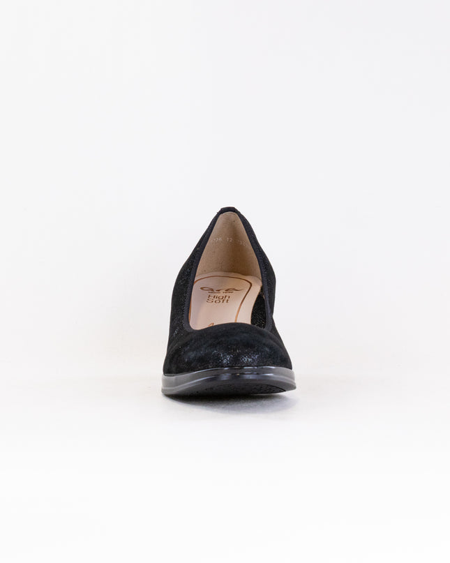 Ara Ophelia Pump (Women's) - Black Glitter Metallic