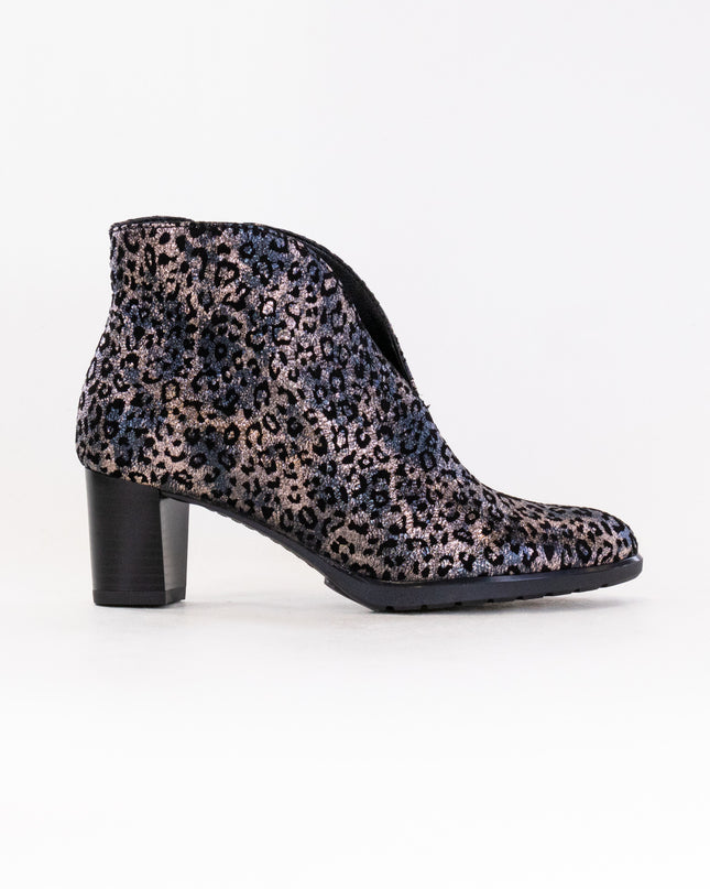 Ara Oriel V Cut Bootie - Titan Metallic Suede