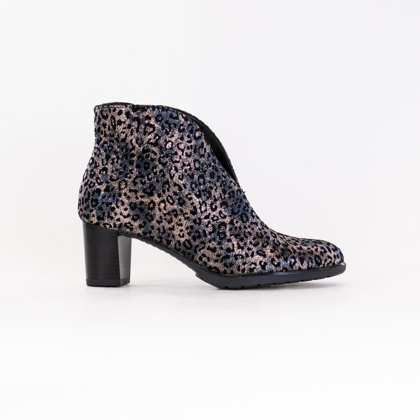 Ara Oriel V Cut Bootie - Titan Metallic Suede