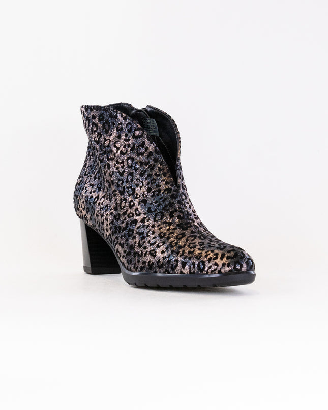 Ara Oriel V Cut Bootie - Titan Metallic Suede