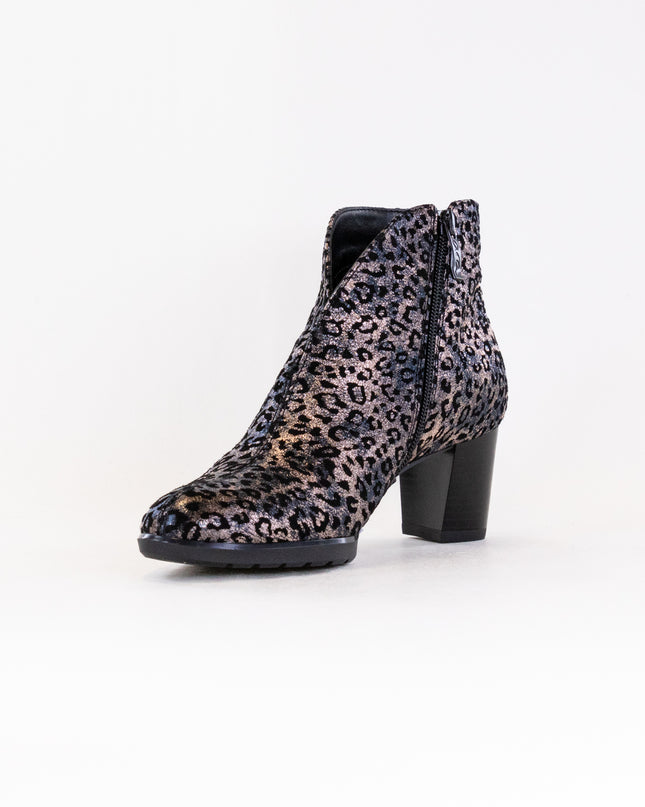 Ara Oriel V Cut Bootie - Titan Metallic Suede