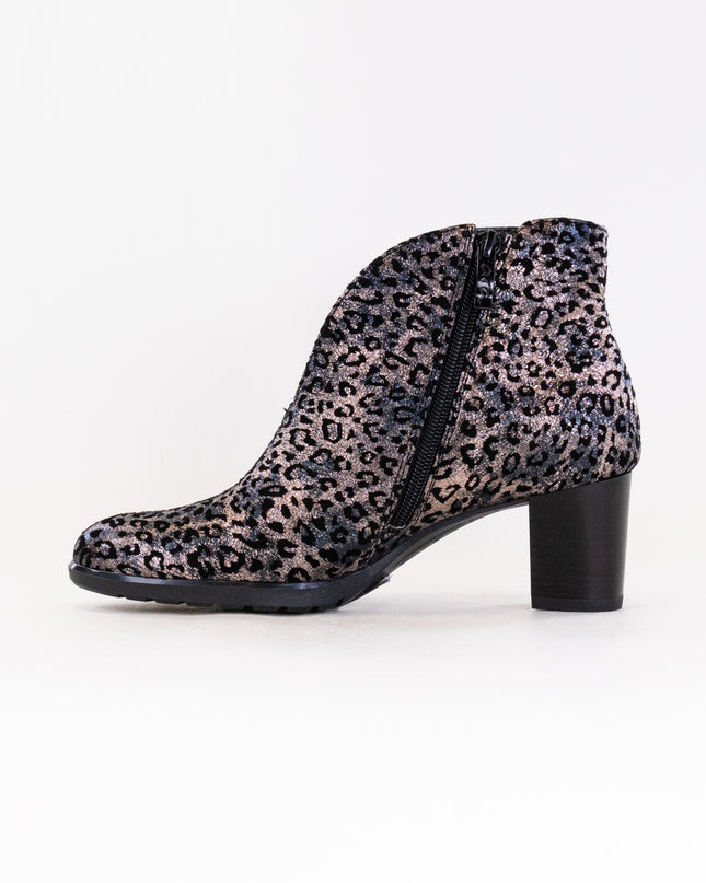 Ara Oriel V Cut Bootie - Titan Metallic Suede