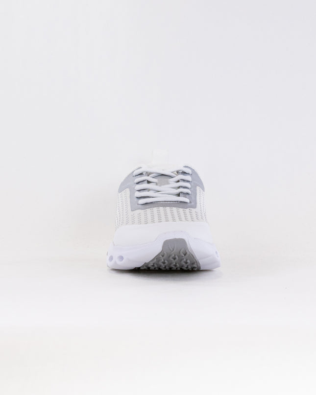 Ara Montclair Memory Foam Lace Up Sneaker (Women's) - White/Silver