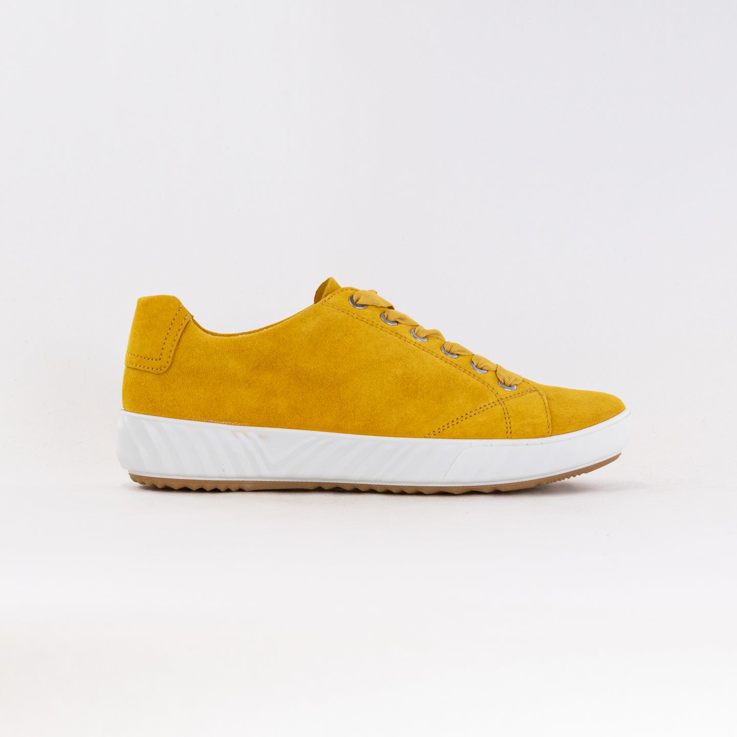 Ara Alexandria Lace Up Sneaker (Women's) - Yellow Suede