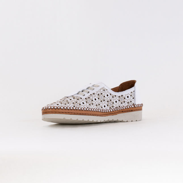 Spring Step Indi (Women's) - White Leather