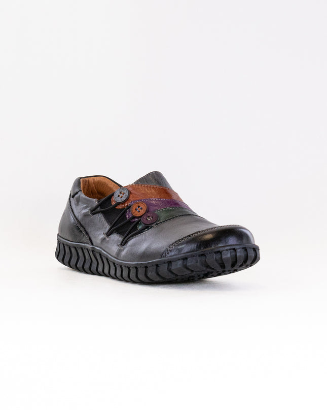 Spring Step Neeta (Women's) - Dark Grey Multi Leather