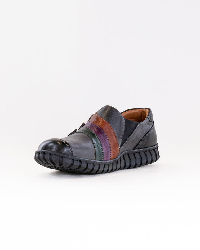 Spring Step Neeta (Women's) - Dark Grey Multi Leather
