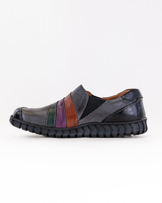Spring Step Neeta (Women's) - Dark Grey Multi Leather