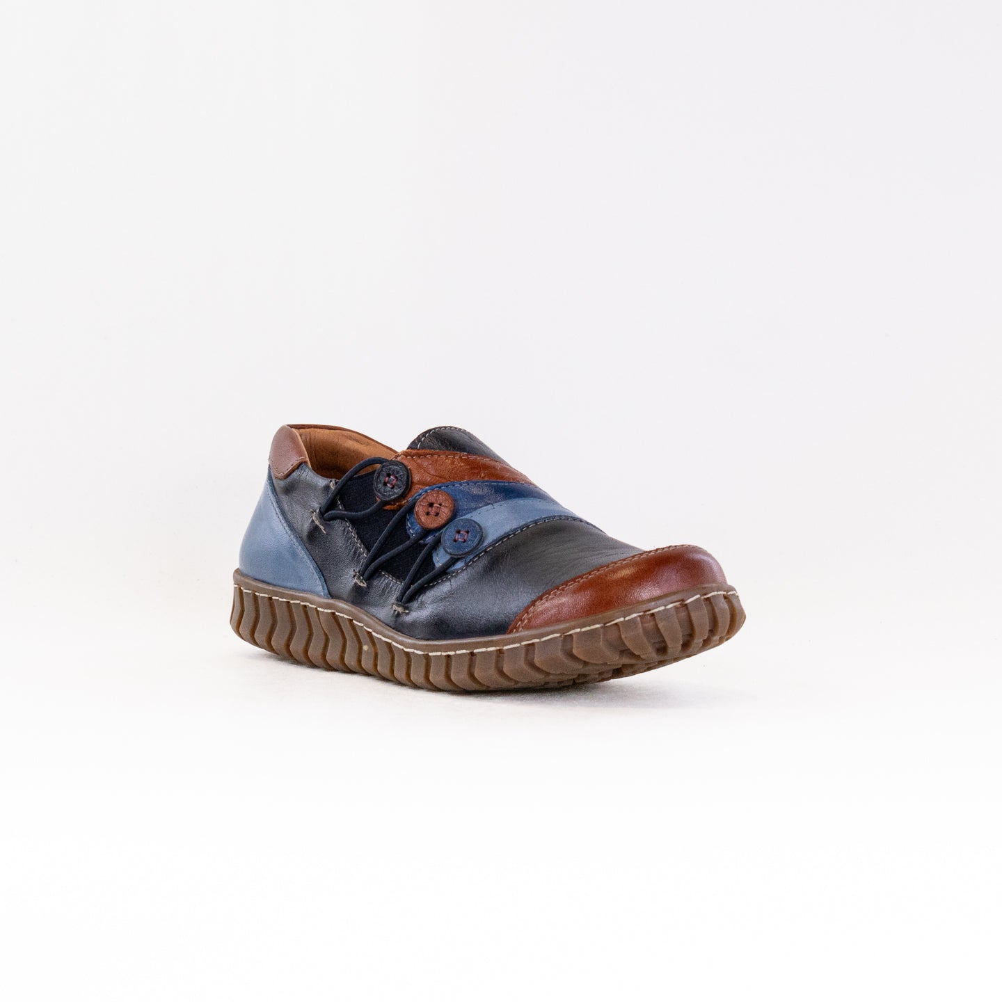 Spring Step Neeta (Women's) - Navy Multi Leather