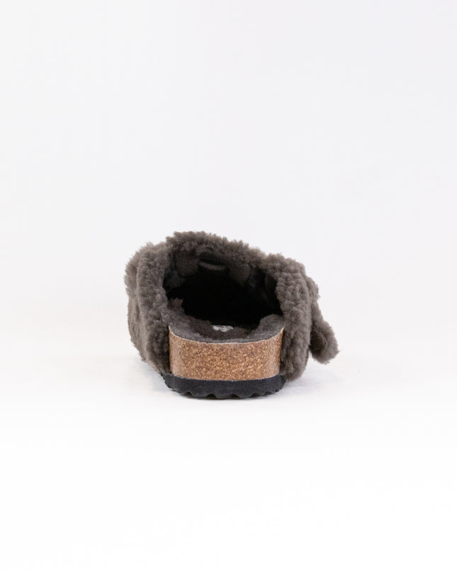 Birkenstock Boston Big Buckle Shearling (Women's) - Concrete Gray