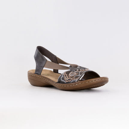 Rieker Regina Sandal (Women's) - Smoke